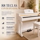 thumbnail image 4 of Piano Teclado Blanco Audiotek 88 Teclas Contrapeso Incluye Banco y Pedales, 4 of 8