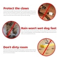 thumbnail image 4 of Zapatos impermeables para mascotas, Botas de lluvia antideslizantes para Chihuahua, calzado para gatos pequeños, botines para cachorros, 4 unids/set, 4 of 4