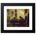 thumbnail image 2 of Alexandre-Gabriel Decamps 14x12 Black Modern Framed Museum Art Print Titled - The Philosopher (1846), 2 of 5