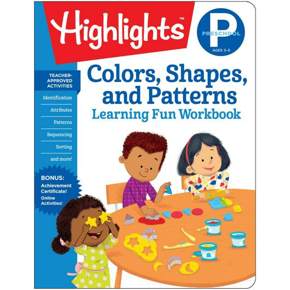 Highlights Learning Fun Workbooks Preschool Colors, Shapes, and