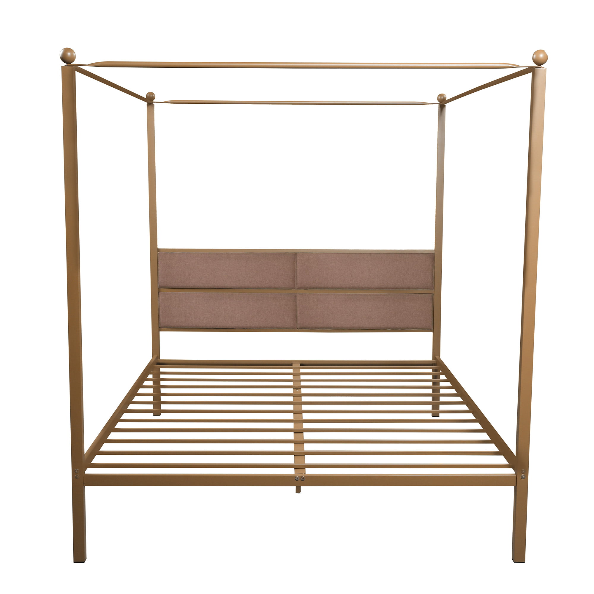 Kirinsport Canopy Bed Frame Queen Size, 4 Corner Bed Frame