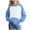 Dark Blue, variant on Girls Color Block Hoodies- Pullover Long Sleeve Casual Cute Kids Sweatshirt Pink Size 12