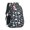 Black Cartoon Dinosaurs, variant on Dinosaur and Floral Off White Pattern Cute School Backpack Bag with Padded Back and Adjustable Shoulder Straps 16.9 X 12.6 X 5.9 Inches