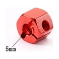 thumbnail image 2 of tssuouriy Adaptateur d'Entraînement de Moyeu de Roue RC Robuste pour Voiture SCX10 CC01 1/10 RC 8mm Rouge 1Set, 2 of 6