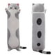 thumbnail image 1 of Shinuoer Almohada Larga De Felpa Para Gato, Almohada Para El Cuerpo Del Gato, Animales De Peluche De Gato Gris, Peluches Suaves, Gatito De Peluche Kawaii, Juguete De Peluche Para Niños Y Novias (Gris, 1 of 5