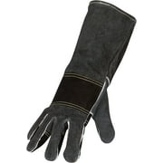 Protective Gloves, Proffesional Animal Handling with Leather and Kevlar; Anti Scratch, Bite for Dog, Cat, Falconry, Reptile, Parrot (1, Large)