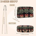 thumbnail image 4 of FORMRS Women Crossbody Purse with Chain Strap Vegan Leather Shoulder Handbag, Beige Striped Trees, 4 of 7