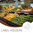 thumbnail image 3 of Masteelf 10pcs Plastic Price Card Sign Holder for Supermarket and Retail Store White Label Clips for Shelf Display Reusable Price Tags Holder for Shopping Mall, 3 of 8