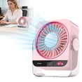 thumbnail image 4 of Leeye Ice Pack Desk Fan, Rechargeable Personal Air Cooler with Detachable Ice Pad, USB Portable Air Circulator Fan for Home Office Desktop, B A,, 4 of 7