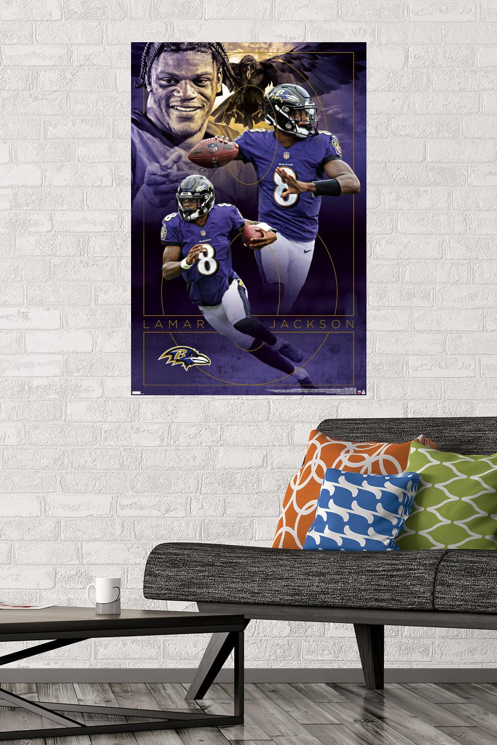 NFL Baltimore Ravens - Lamar Jackson 20 Wall Poster, 22.375" x 34"