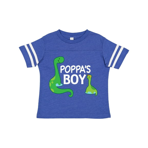 Inktastic Poppa's Boy Grandson Dinosaur Boys Toddler T-Shirt