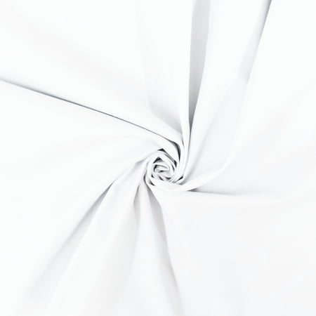 Shason Textile Poly Cotton (3 Yards Cut) x 44" Craft Projects Quilting Precut Fabric, White