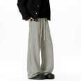 thumbnail image 4 of Vetsdori Mens Casual Big and Tall Pants Big and Tall Pullover Vintage Black Wide-Leg Baggy Pants for Men Holiday, 4 of 5