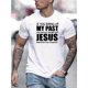 thumbnail image 1 of [Camiseta con eslogan cristiano] Cómoda camiseta con gráfico de eslogan cristiano - Camiseta con estampado ligeramente elástico para hombre, ropa de verano, conjuntos, camiseta deportiva informal, 1 of 5
