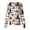White, variant on Domzest Halloween Scrub Jacket for Women Button Front Pumpkin Ghost Bat Print Medical Workwear Jacket Cute Nurse Uniform Khaki L