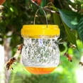 thumbnail image 4 of Tnobhg Solar LED Insect Trap Dual Chamber Hanging Fly Repellent Easy to Use Quick Fly Attraction Flies Hornets Bees Yellow Jackets Wasps Traps for Patio Yard Garden, 4 of 8