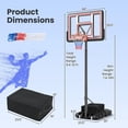 thumbnail image 3 of Portable Basketball Hoop System with Adjustable Height and Stable Base for Indoor Outdoor Play, 3 of 8