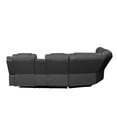 Challenger Modern Style Recliner Sectional Sofa made with Wood in Gray