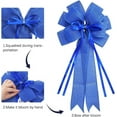thumbnail image 6 of 2Pcs Blue Wreath Bows Large Spring Decorative Bowknot Big Gift Wrapping Bow with Twist Tie for Door Party Birthday Tree Topper DIY Crafts Ornaments Holiday Decor 19.84x11.02inch DIY, 6 of 6