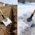 thumbnail image 3 of Heavy-Duty Steel Snow Shovel Blade, Multi-Purpose Ice Scraper & Chipper for Driveway, Garden, Manure & Outdoor Cleaning Tool, 3 of 9