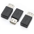 thumbnail image 1 of USB 2.0 A Female to USB B Mini 5 Pin Female Adapter Converter,Support 2.0 data transmission, 1 of 5