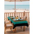 thumbnail image 2 of Outdoor Tablecloth with Umbrella Hole for Patio/Picnic/Party/Camping, Green Western Waterproof Table Cloth Rectangle Table Cover Washable, Vintage Texas Stars Country Wheats (54"x 80"), 2 of 8