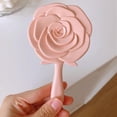 thumbnail image 4 of Joli Miroir de Maquillage Rose à la Mode, Miroir Rétro à Roses, Fleur, Poignée Portable, Petit, 4 of 8