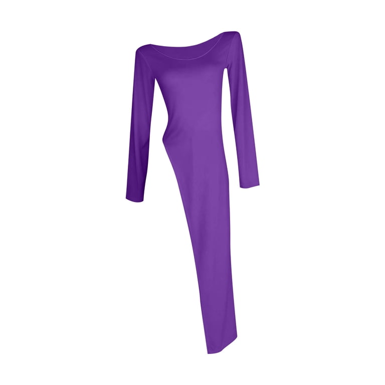 long sleeve formal purple dresses for women Dark Purple Satin Long Sleeves Beaded Velvet Bridesmaid Dress, Purple