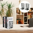 thumbnail image 5 of 1 par de sujetalibros huecos de hierro para libros, organizador de libros, soporte para estantería, 5 of 5