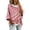 3-Pink, variant on Arlun Women's Cancer Awareness Hoodies Cute Hearts Ribbon Glitter Graphic Art Print 3/4 Sleeve Oversized Sweatshirts Loose Casual Drop Shoulder Pullover Tops