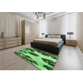 thumbnail image 4 of Ahgly Company Indoor Rectangle Patterned Deep Emerald Green Area Rugs, 7' x 10', 4 of 6