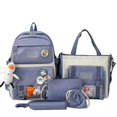 thumbnail image 2 of 2025 School Student Backpack College Bookbag Travel Bag Harajuku Style Large Capacity Five-piece Casual, 2 of 4