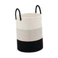 thumbnail image 2 of Cesta de almacenamiento cesta de almacenamiento decorativa organización del hogar cesta de juguete cesto de lavandería para sala de estar dormitorio Negro Gris38cm, 2 of 8