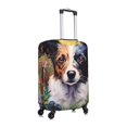 thumbnail image 3 of Haiem Colorful Flower Dog Luggage Cover Printed Suitcase Covers for Luggage Elastic Washable Suitcase Protector Fits 18-32 Inch Luggage-Medium, 3 of 9