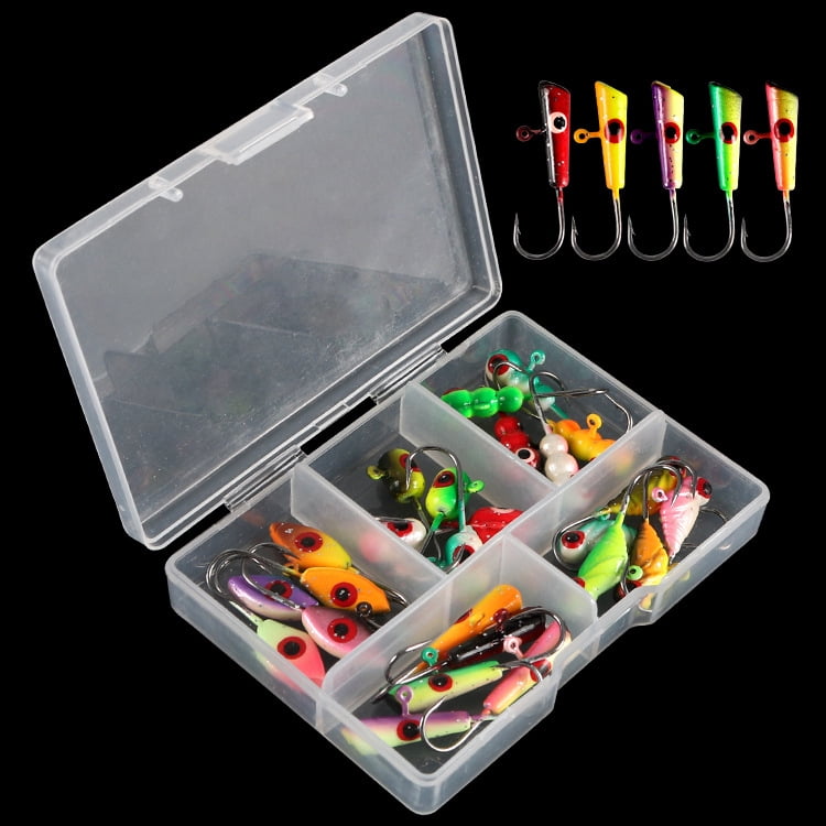 25pcs Fishing Lures Jigs with Hook Mini Small Lead Fish Baits Outdoor Fishing
