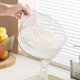 thumbnail image 1 of Cestillo de acrílico resistente, Balde para arroz y frutas, Amplio, Diseño práctico, Para cocina, Lavado fácil, Contenedor de alimentos, Acero inoxidable, Moderno, para hogar Blahzhy, 1 of 7