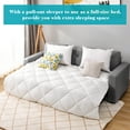 thumbnail image 2 of SEGMART 3-Seat Couch for Living Room, 90'' Pull Out Sectional Storage Sofa Bed with 6 Side Pockets, Polyester L-Shaped Corner 3-Seat Couch with Storage Chaise for Small Space, 250lbs, Gray, SS820, 2 of 9