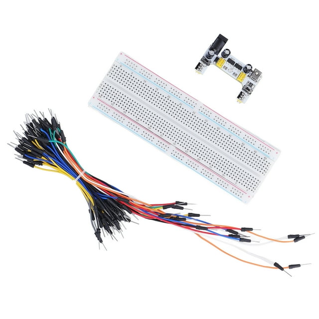 Kit de placa de pruebas, kit de placa de pruebas eléctrico 830 Kit de placa de pruebas con fuente de alimentación Kit de placa de pruebas eléctrico de grado profesional