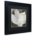 thumbnail image 3 of Trademark Fine Art "Fleurs Blanc II" Canvas Art by Color Bakery Black Matte, Black Frame, 3 of 4