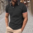 thumbnail image 2 of Sentmoon Mens Button down Blouse Oversized Relaxed Turndown Collar Short Sleeve Breathable Beach Blouses Mens Tops Trendy Delightful for Running & Gym Workout XL, 2 of 6