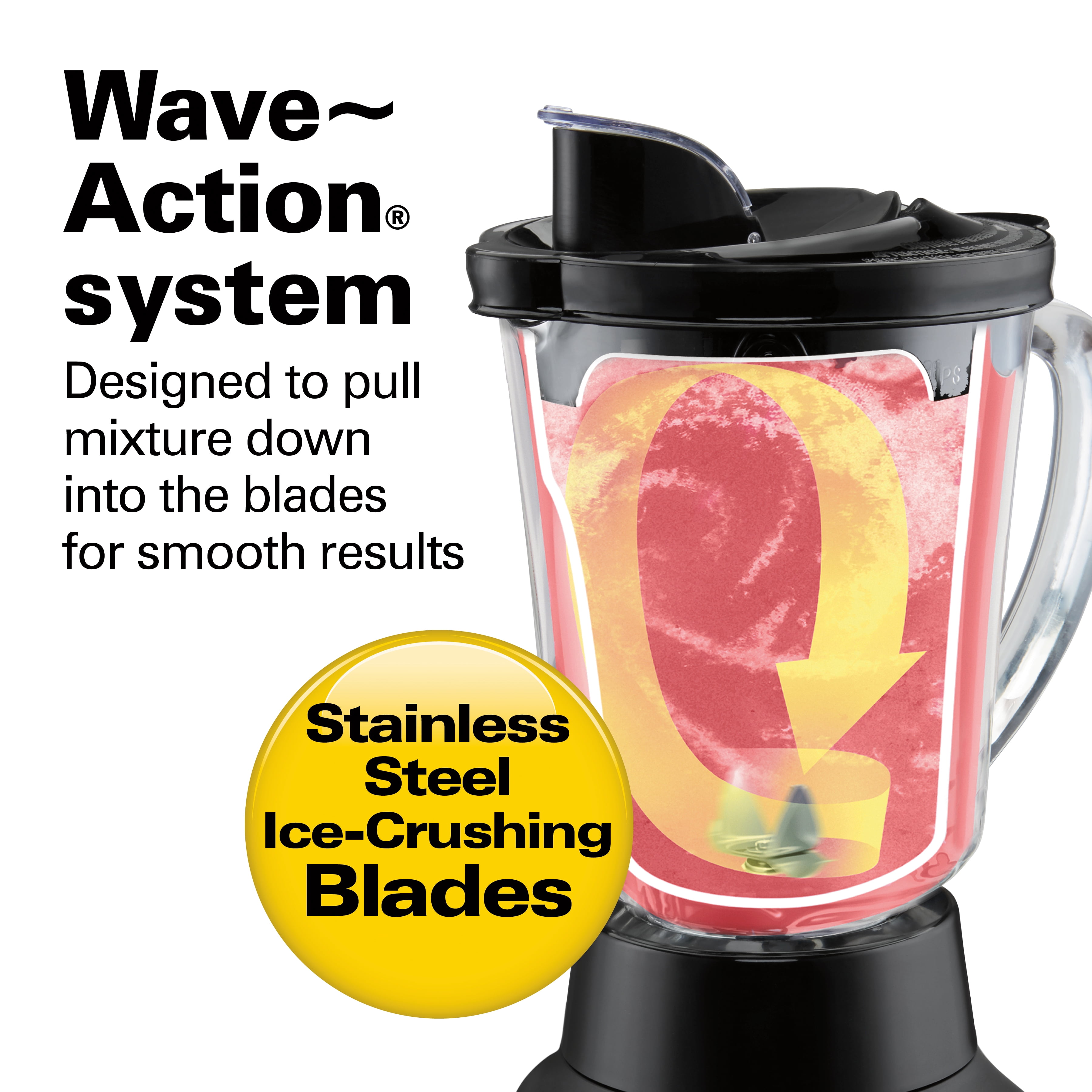 Hamilton Beach Wave Crusher Blender, Grey & Black (58163) & Beach Portable  7-Quart Programmable Slow Cooker With Lid Latch Strap for Easy Transport