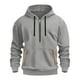 thumbnail image 1 of Kalauyu Men's Hooded Half-zip Sweatshirt - Soft Warm Long Sleeve Pullover for Casual Daily Wear, 1 of 4