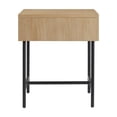 thumbnail image 4 of Pemberley Row MDF Coastal Oak Side Table Rectangular Fluted 18.5", 4 of 5