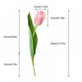 thumbnail image 5 of 10pcs Artificial Latex Tulips Flowers Faux Tulip Stems PU Real Touch Tulips for Wedding Party Home Decoration, 5 of 7