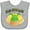 AC-Heather Grey, variant on Inktastic King Cake Baby Mardi Gras Boys or Girls Baby Bib
