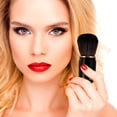 thumbnail image 4 of Homoyoyo 1 Set Makeup Mirror Brush for Makeup Application Professional Design Travel Use Black Aluminium Tube, 4 of 8