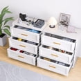 thumbnail image 2 of Metal 3 Drawer Dresser, 15.8" D x 31.5"  x 30.9" H,Home White Dresser for Bedroom, Storage Cabinet with 3 Drawers, Tall Dresser, Entryway, and Closet., White, 2 of 15