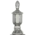 thumbnail image 6 of DecMode 12" x 32" Silver Ceramic Tall Decorative Jars with Grooves, 1-Piece, 6 of 11
