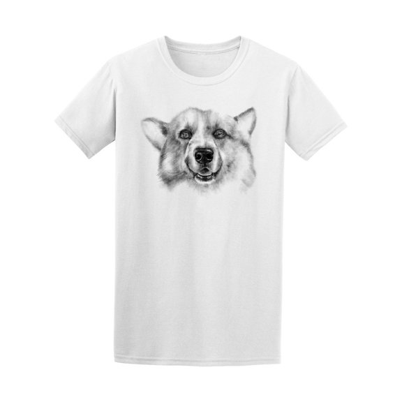 Welsh Corgi Hand Painted Tee Men's -Image by Shutterstock