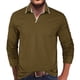 thumbnail image 1 of Blusa y camisa de manga larga con cuello vuelto para hombre, blusa informal de moda con cuello vuelto y manga larga, blusa transpirable, blusa para hombre, 1 of 6